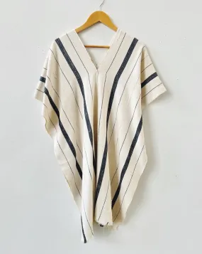 Cotton Stripe Poncho