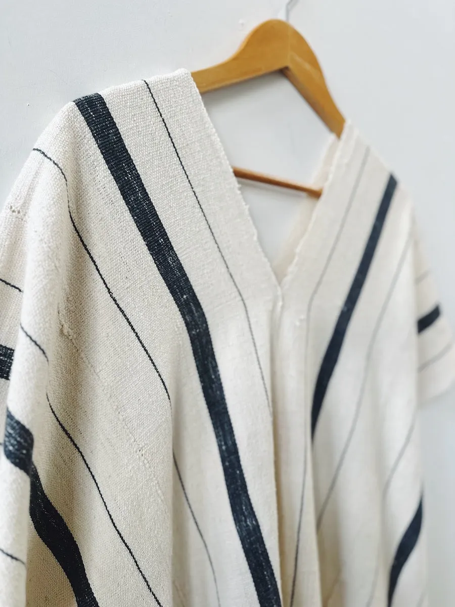 Cotton Stripe Poncho