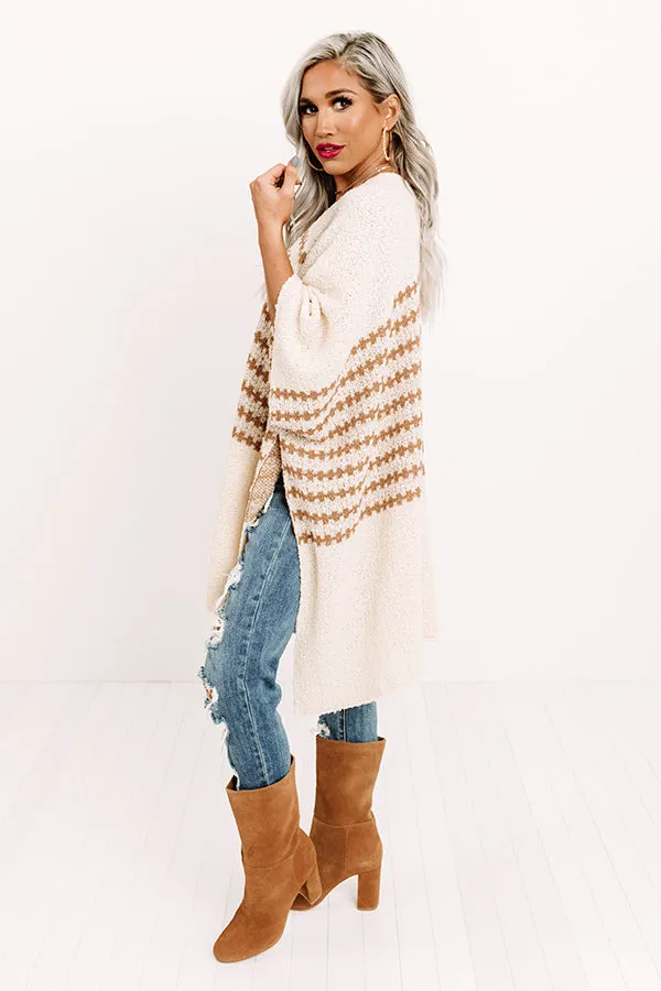 Crescent Kisses Knit Poncho