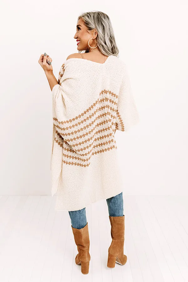 Crescent Kisses Knit Poncho