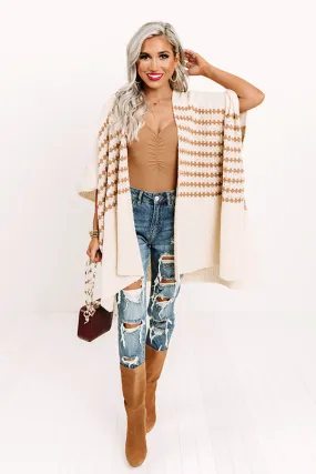 Crescent Kisses Knit Poncho