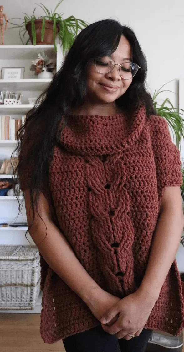 Crochet Kit - Tirintas Cowl Poncho