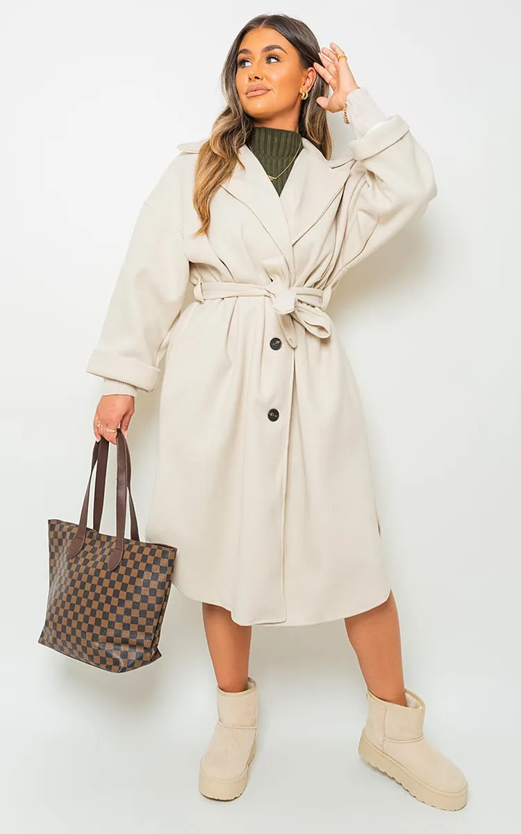 Cropped Long Sleeve Collared Jacket with Pockets