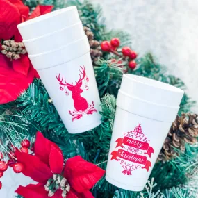 Custom Christmas Foam Cups