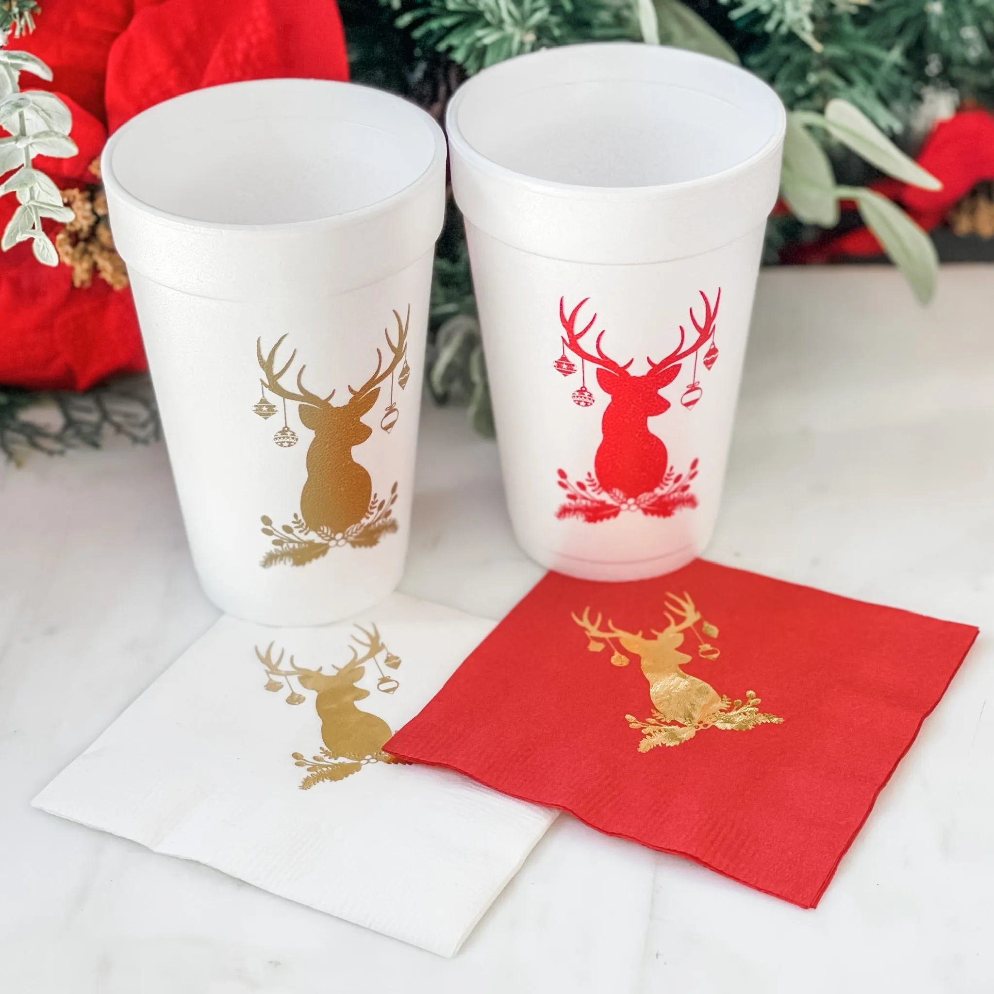 Custom Christmas Foam Cups