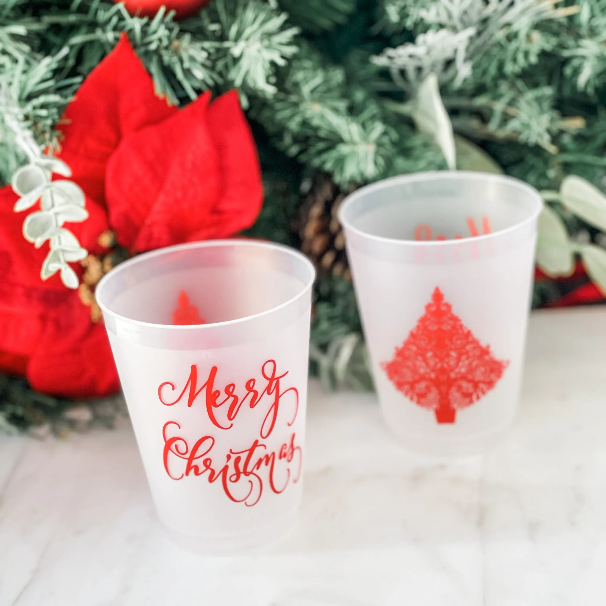 Custom Christmas Party Shatterproof Cups