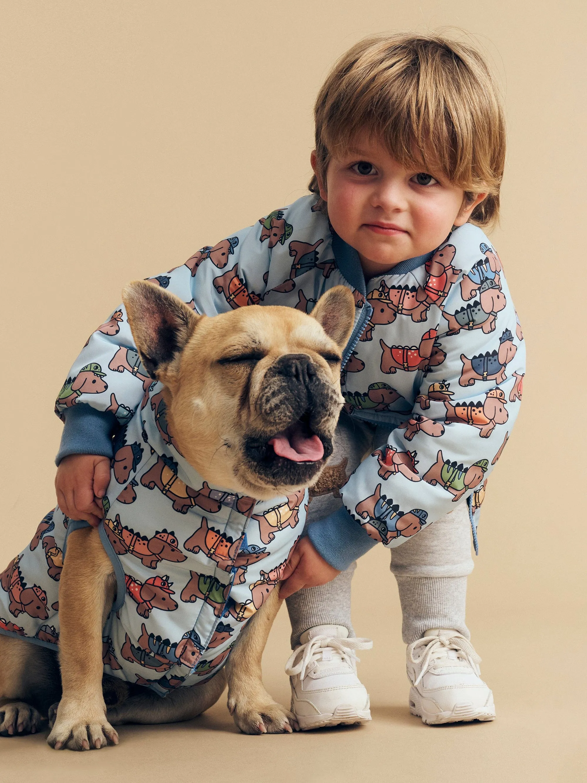 Dino dog reversible boys bomber