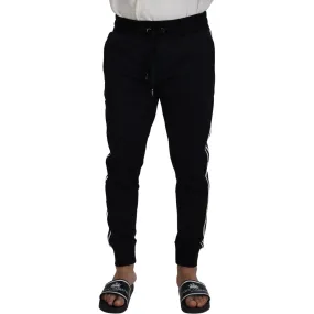 Dolce & Gabbana Chic Black Cotton Designer Trousers