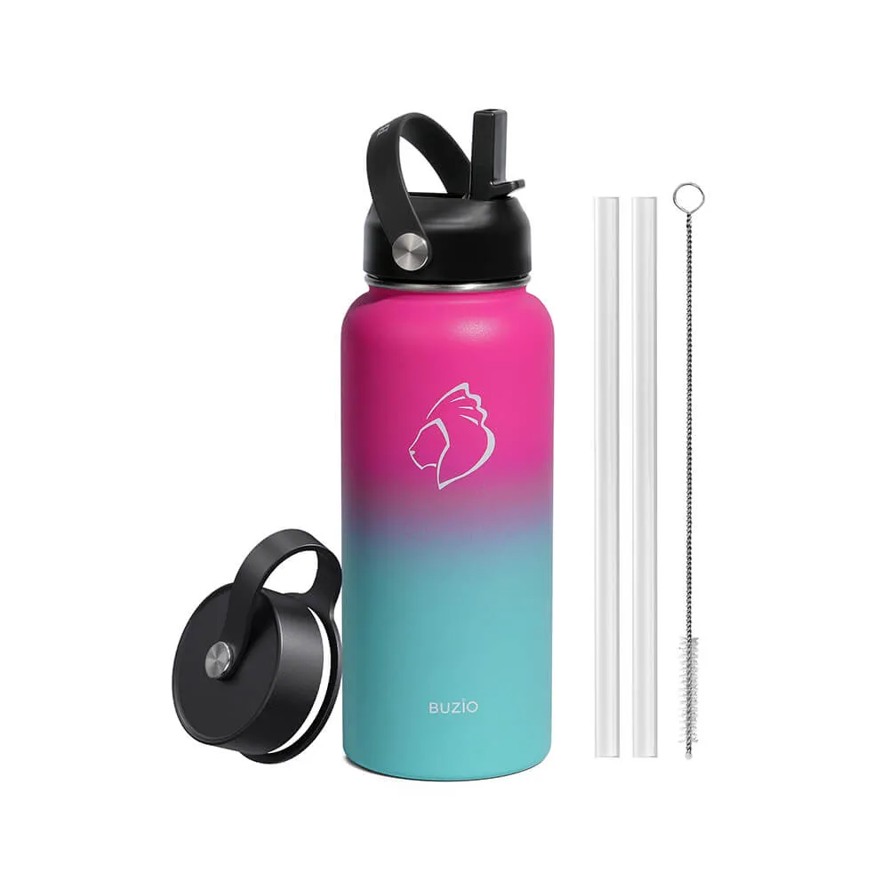 Duet Series Water Bottles with 2 Lids | 32oz