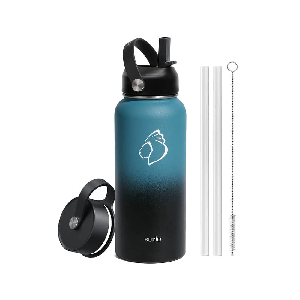 Duet Series Water Bottles with 2 Lids | 32oz