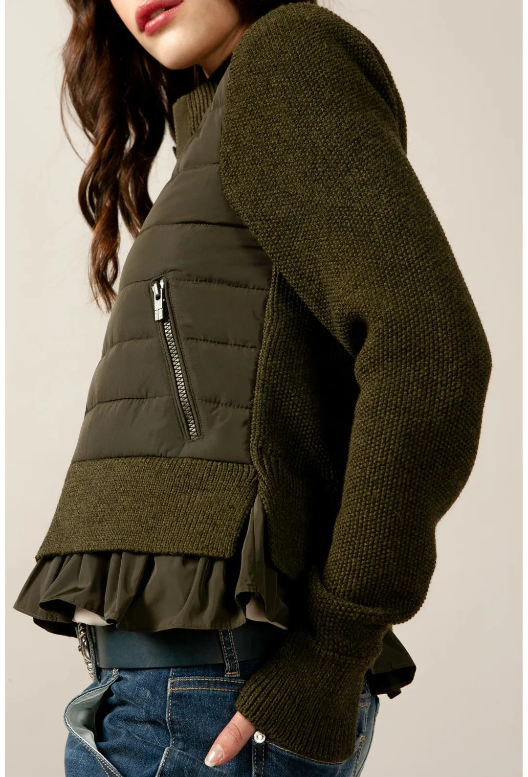 Fabienne Jacket - Khaki Green