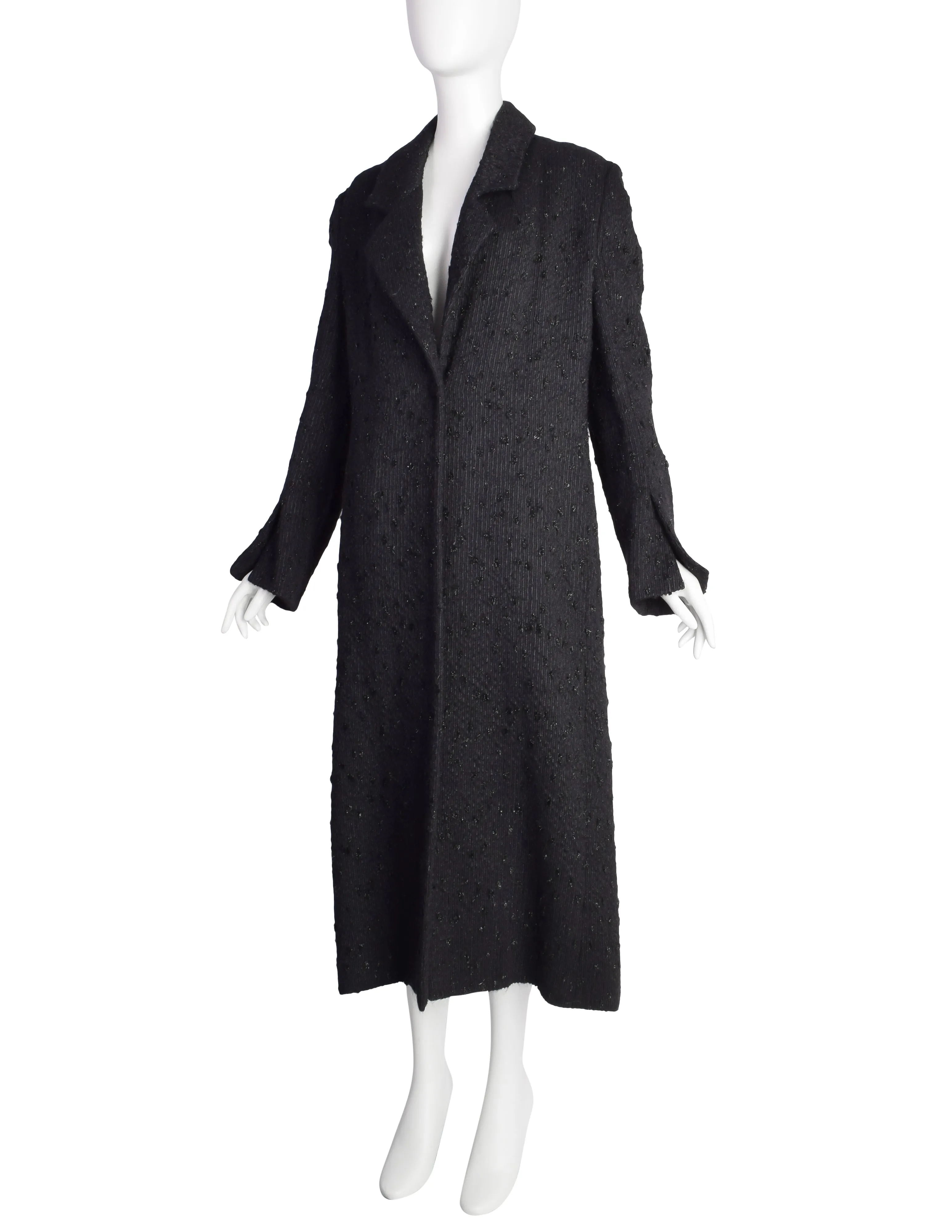 Fendi Vintage Black Sparkle Coat