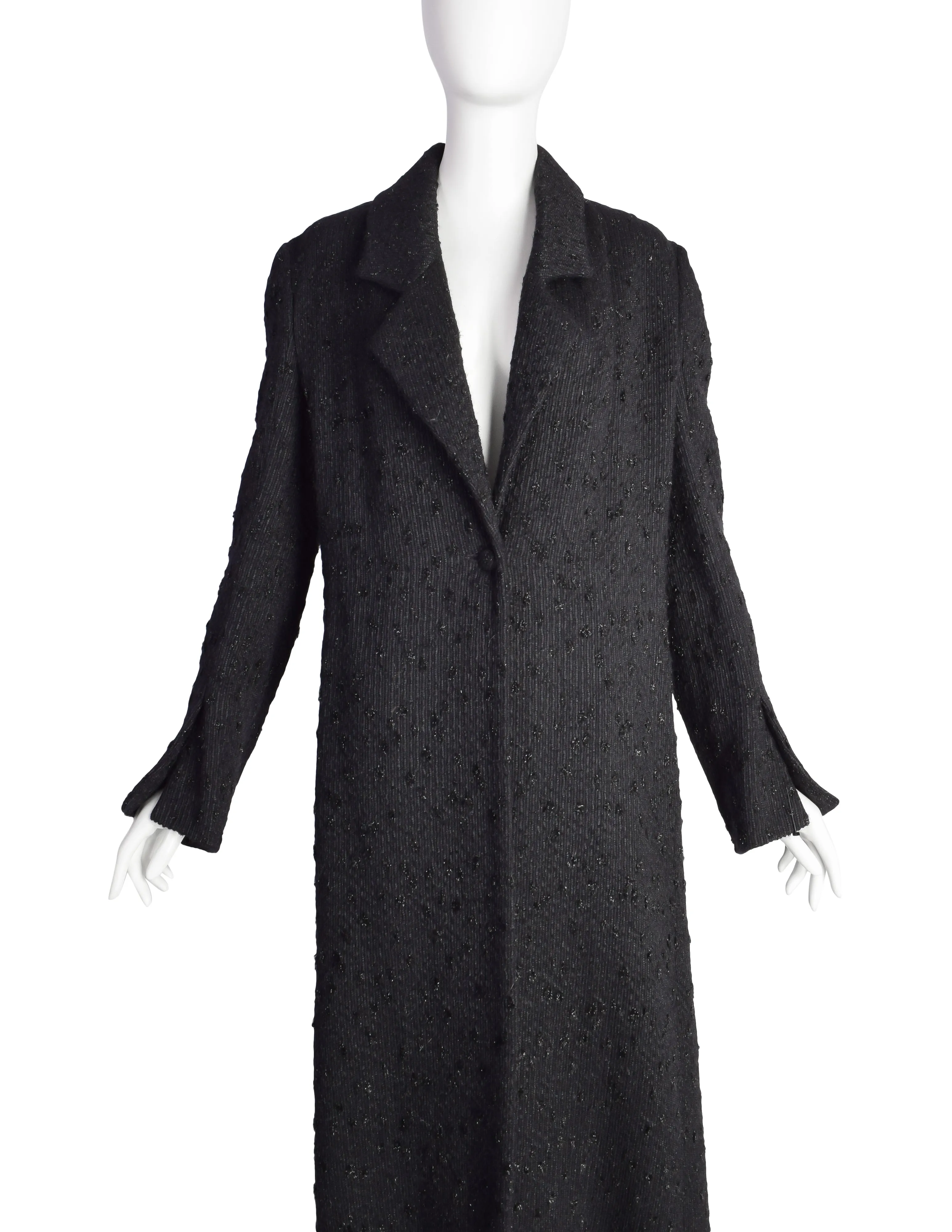 Fendi Vintage Black Sparkle Coat