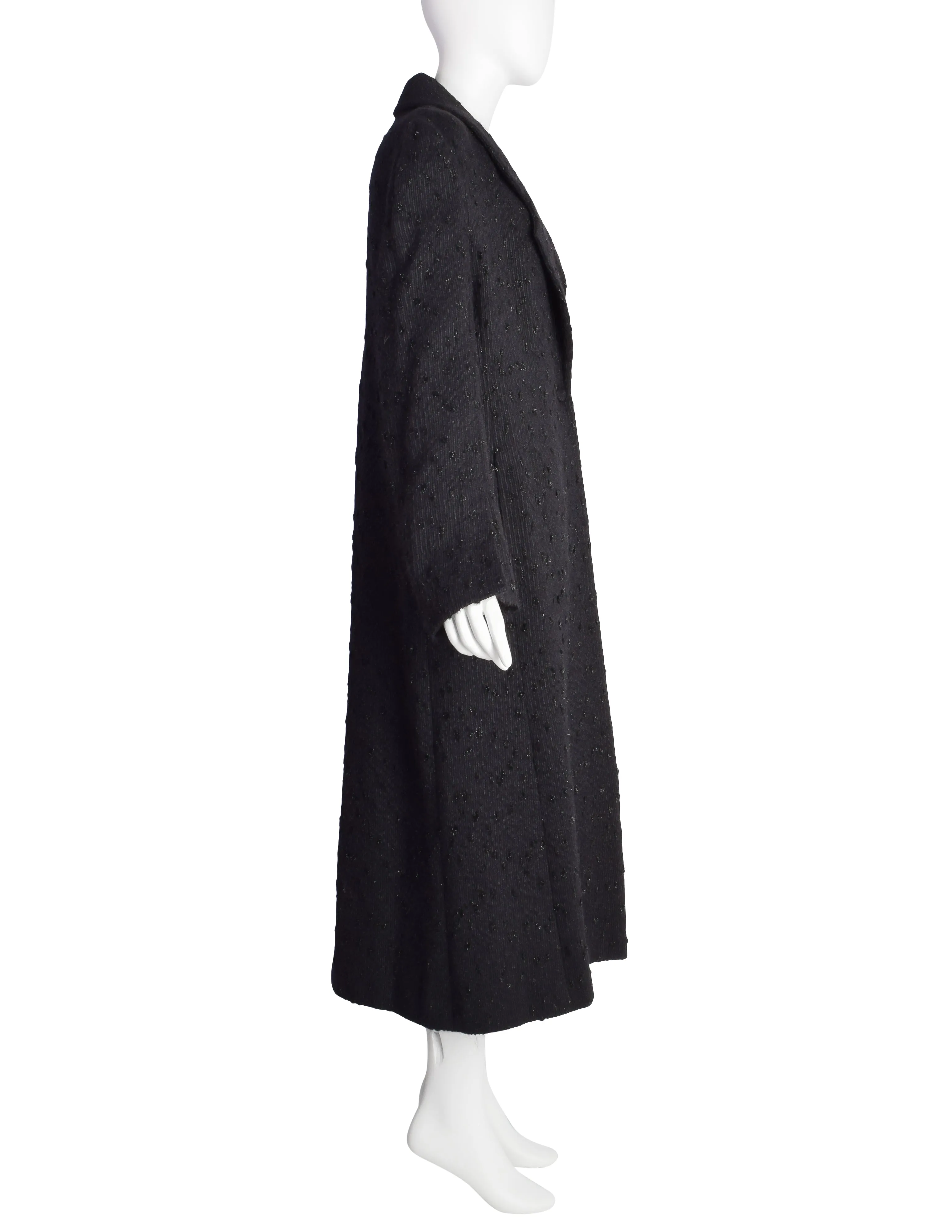 Fendi Vintage Black Sparkle Coat