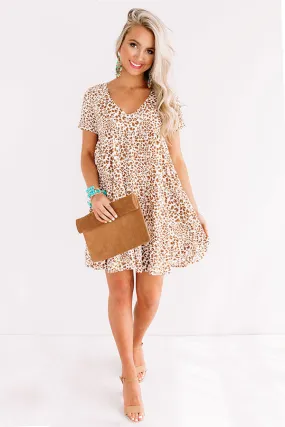 Forever Charming Leopard Shift Dress