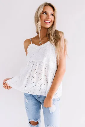 Forever In Fiji Eyelet Tank