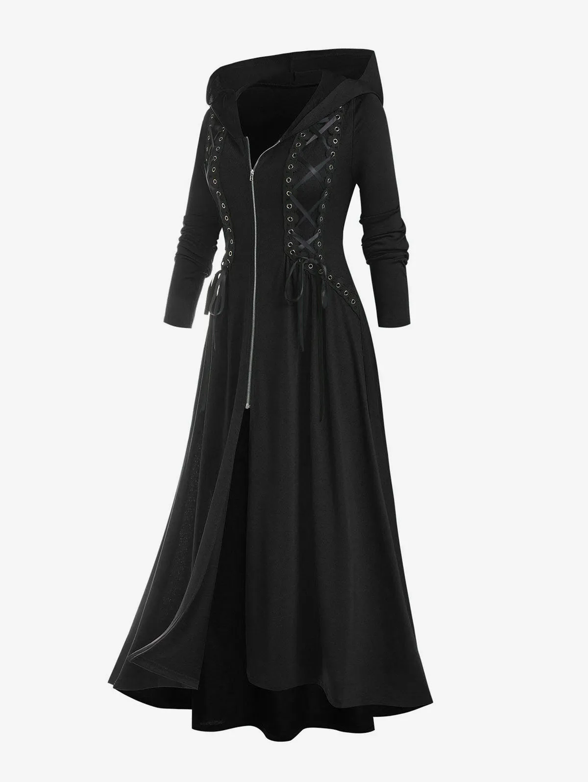 Funki Buys | Dresses | Women's Long Hooded Gothic Dress