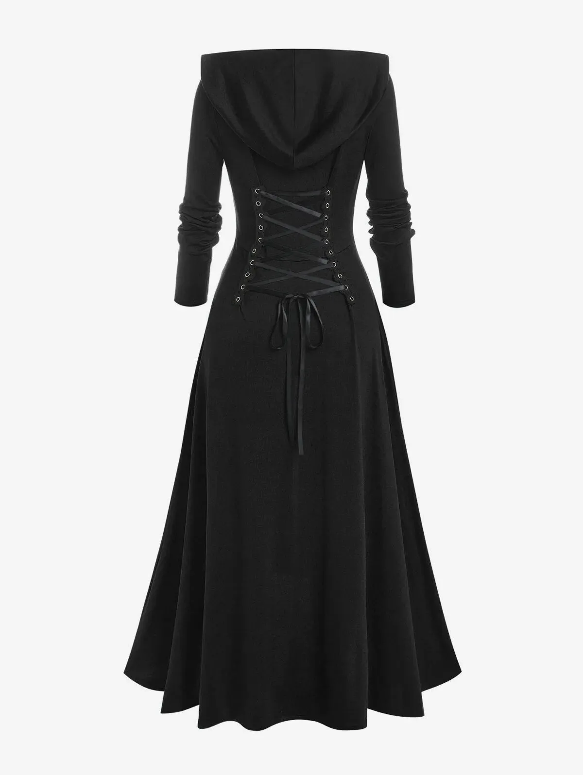 Funki Buys | Dresses | Women's Long Hooded Gothic Dress