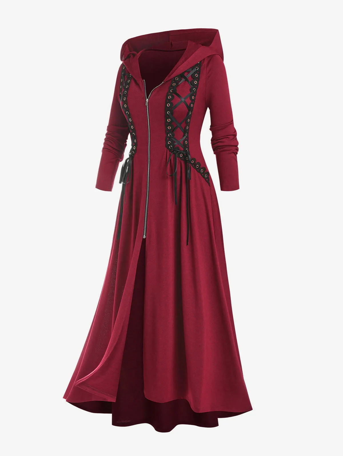 Funki Buys | Dresses | Women's Long Hooded Gothic Dress