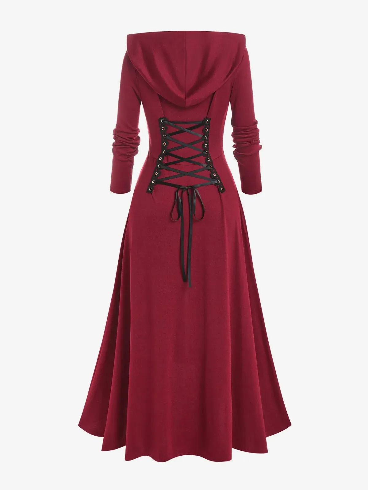 Funki Buys | Dresses | Women's Long Hooded Gothic Dress