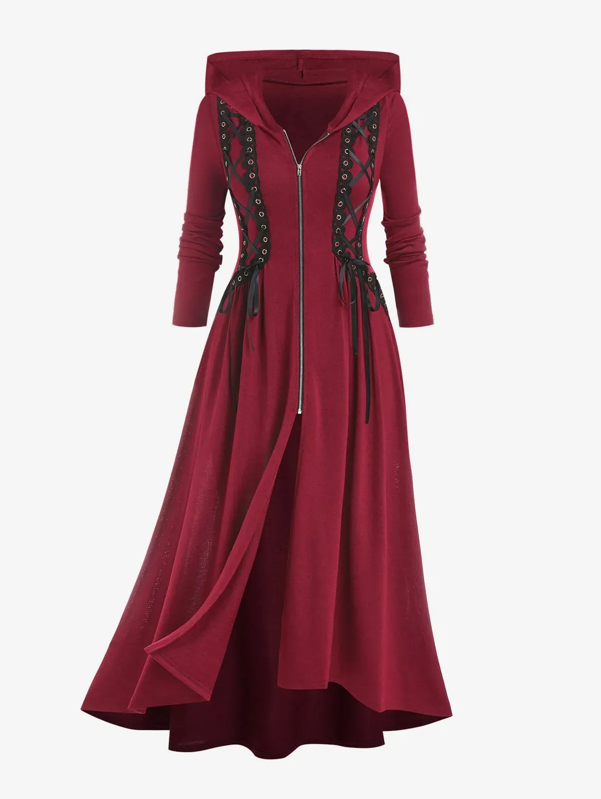 Funki Buys | Dresses | Women's Long Hooded Gothic Dress