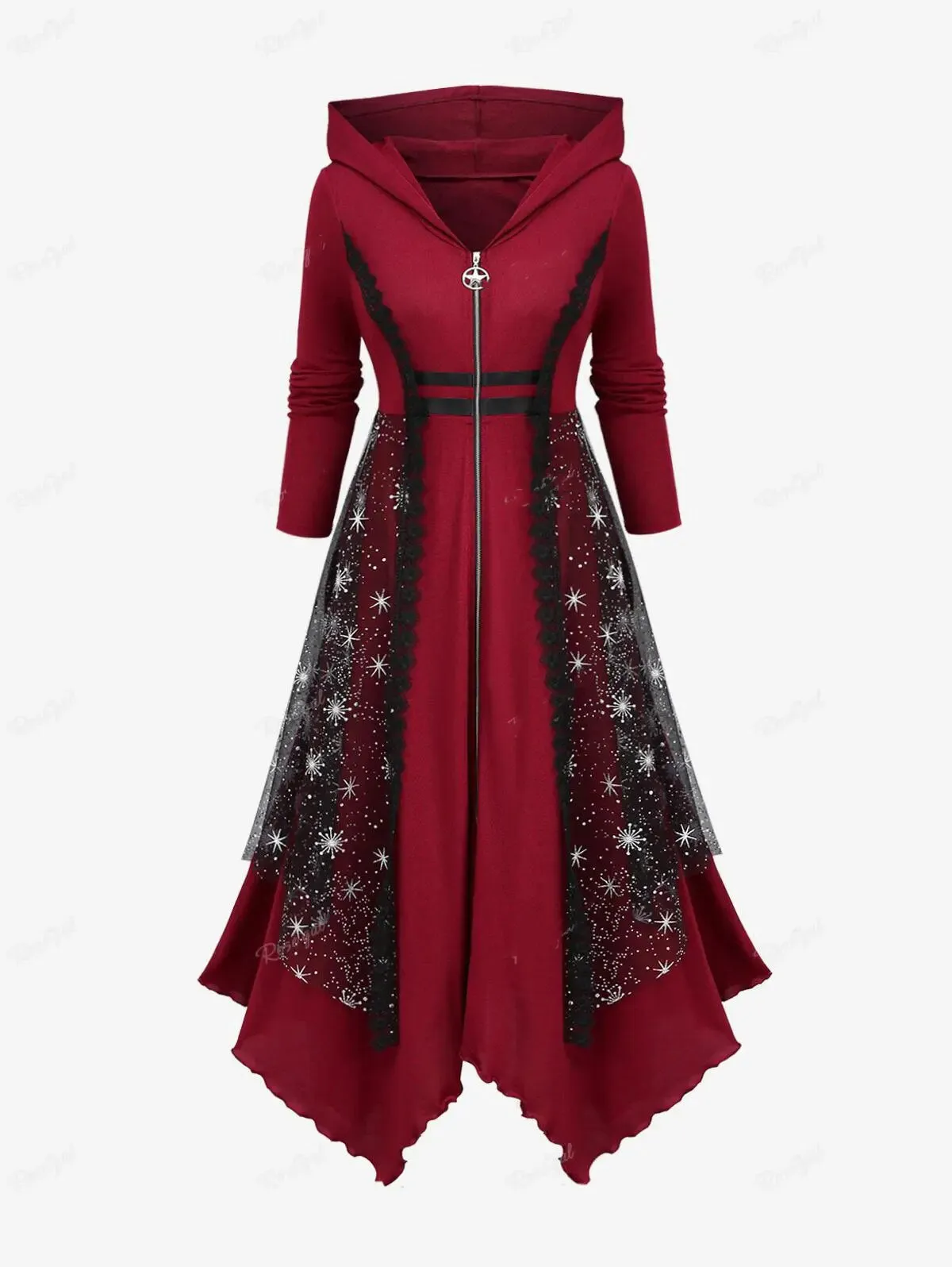 Funki Buys | Dresses | Women's Long Hooded Gothic Dress