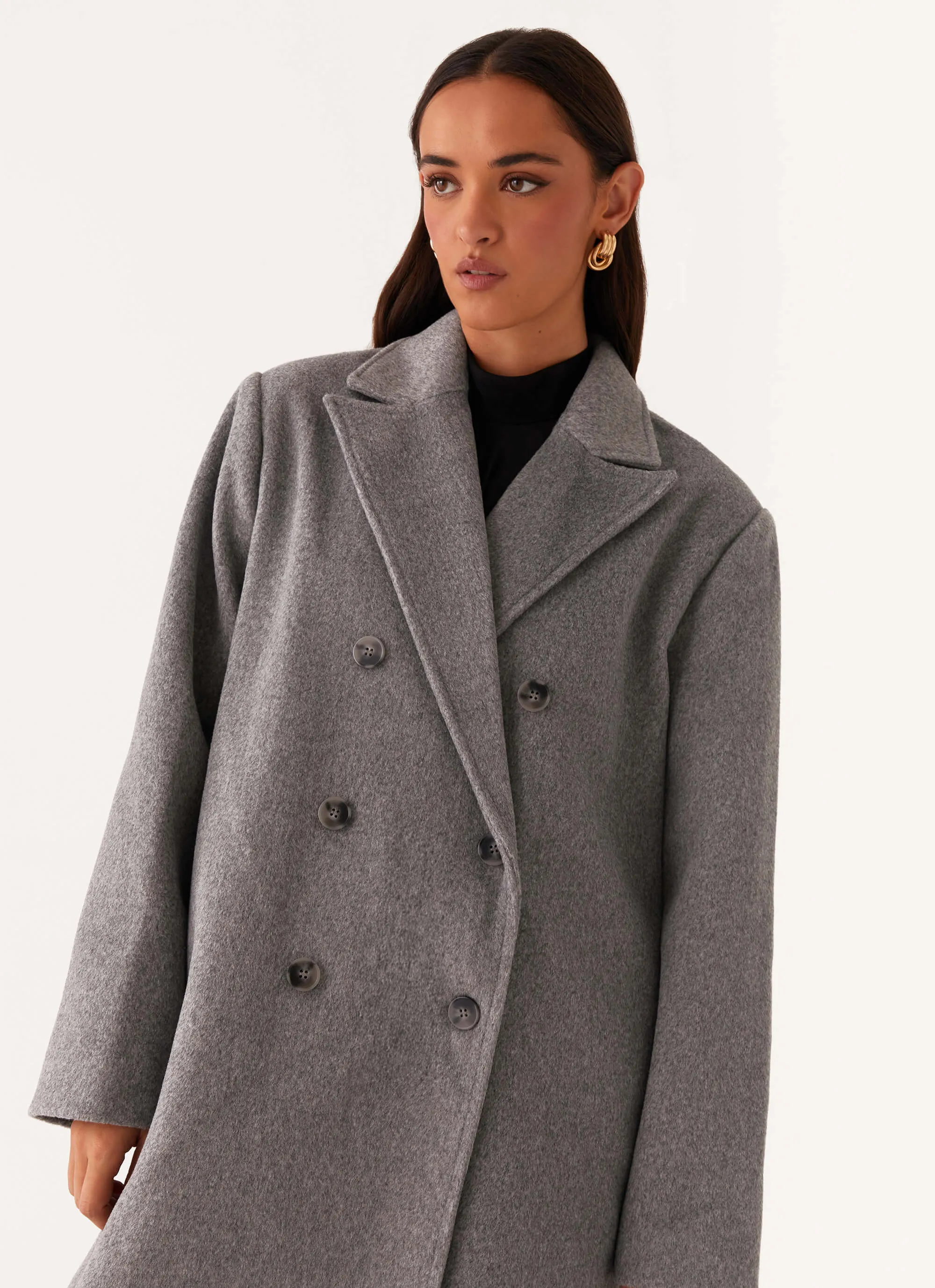 Gianni Double Breast Coat - Grey