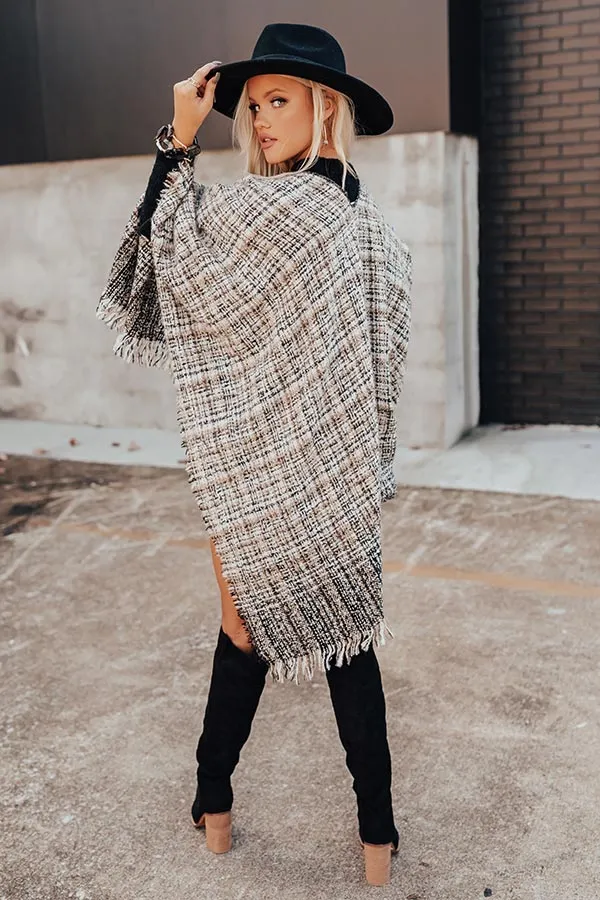 Ginger Snap Knit Poncho