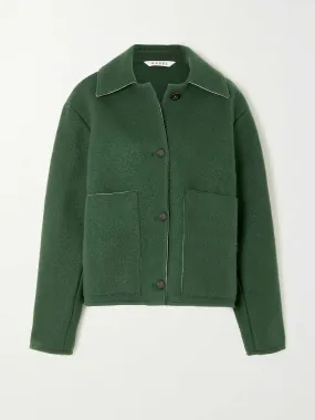 Green wool-felt jacket