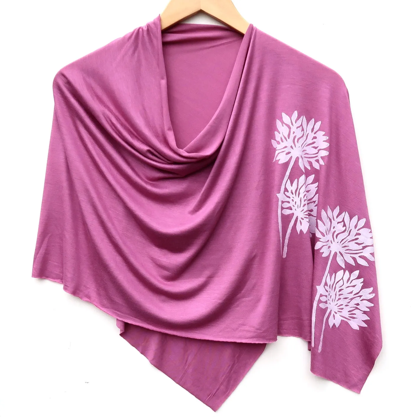 Hand Printed Lightweight Poncho