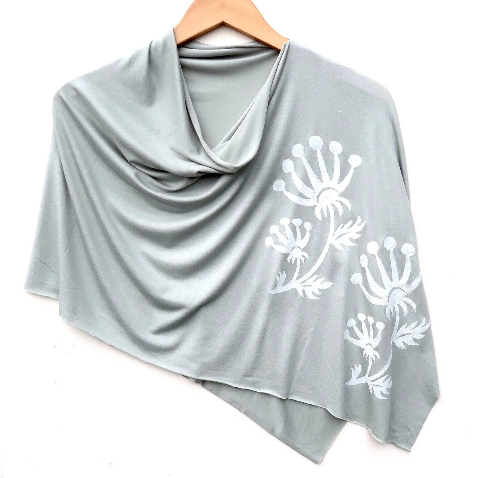 Hand Printed Lightweight Poncho