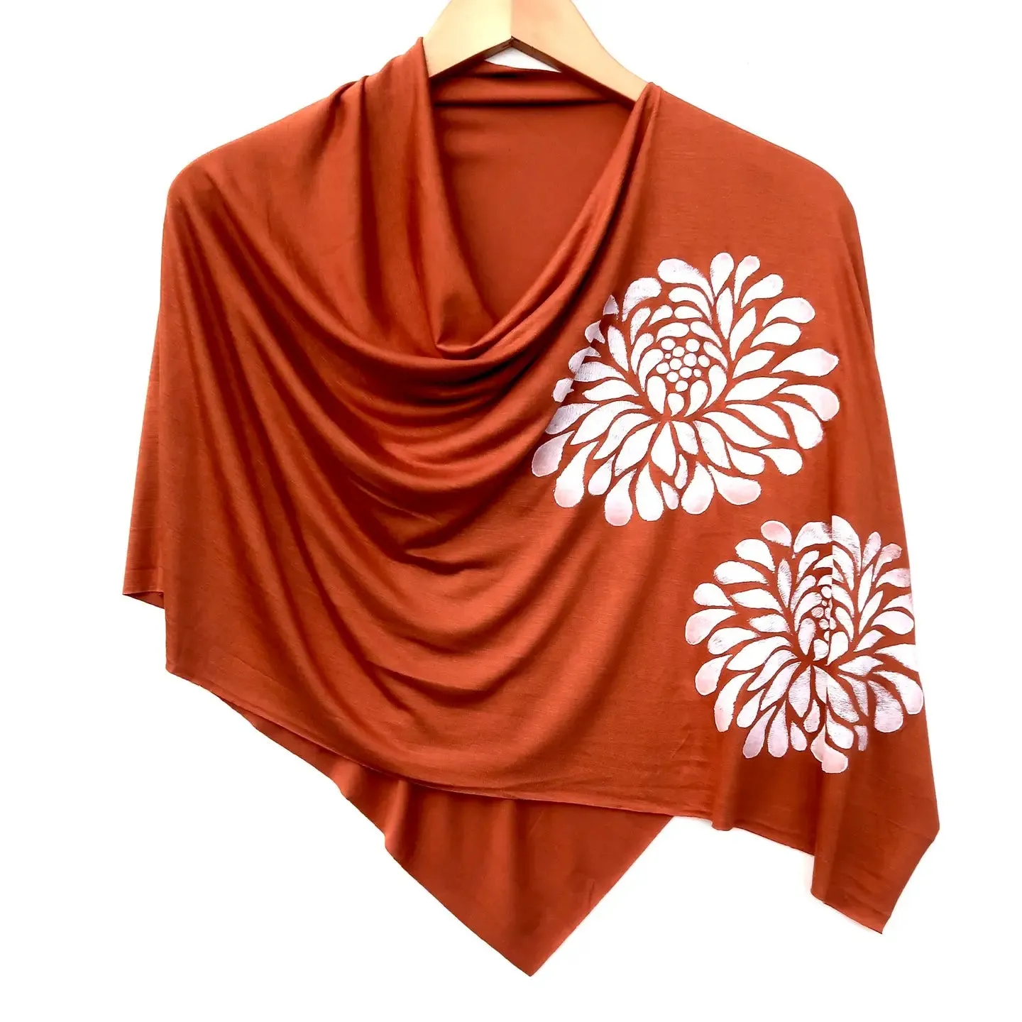 Hand Printed Lightweight Poncho