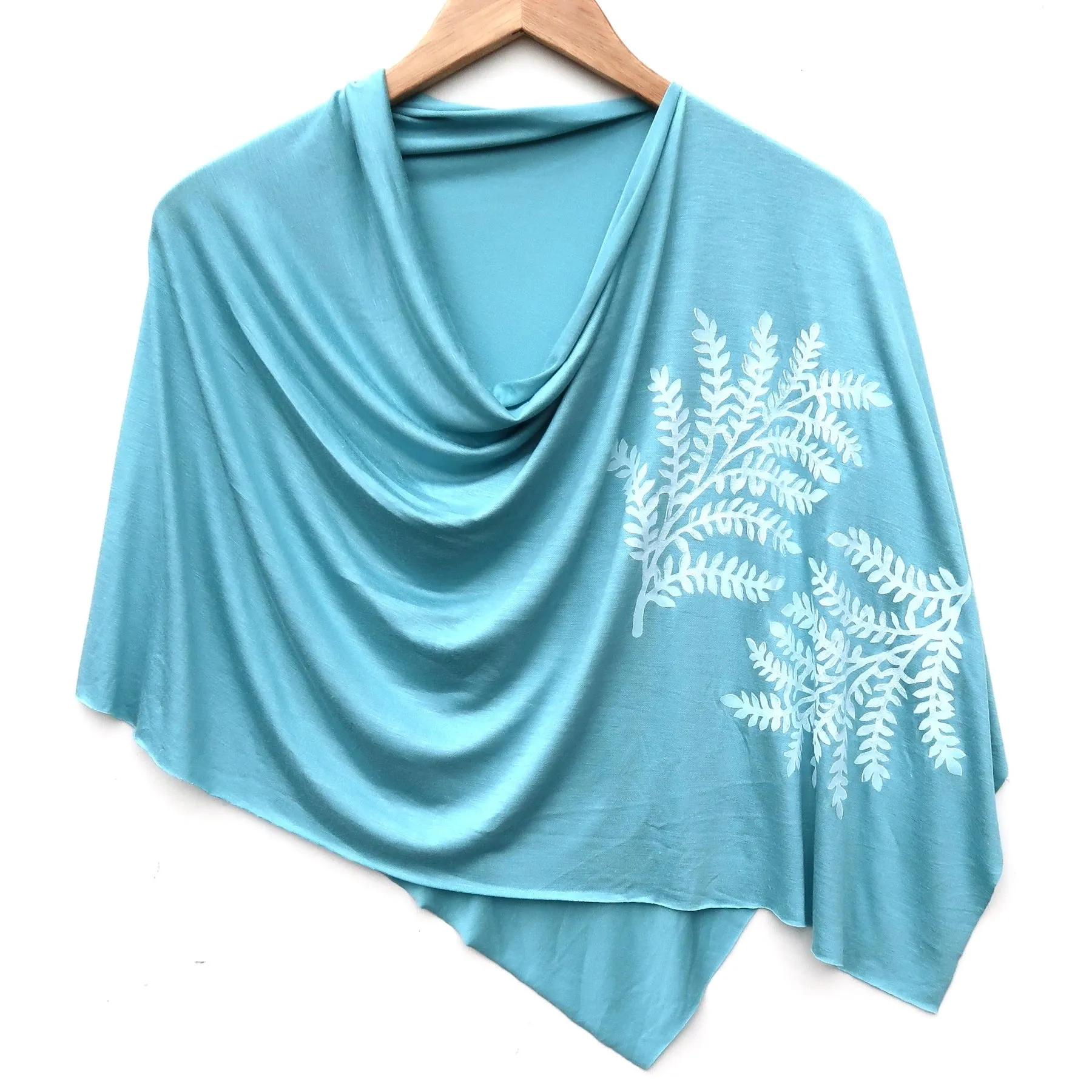 Hand Printed Lightweight Poncho