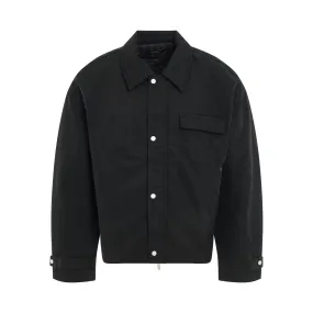 Heavy Nylon Smart Jacket in Black