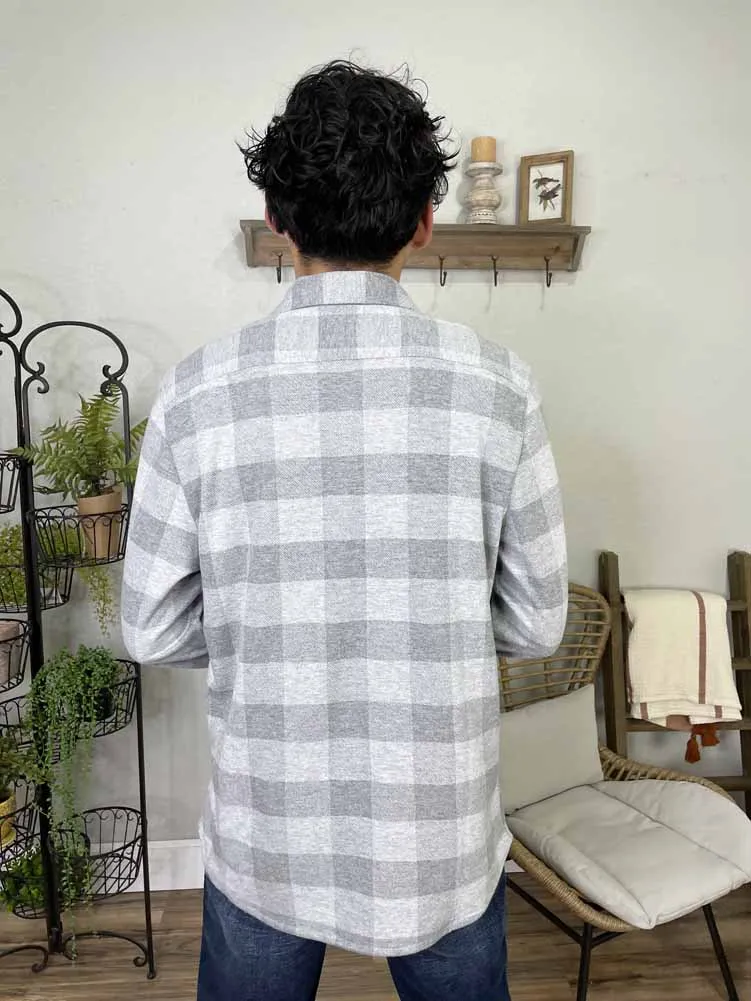 Hillpoint Hero Knit Flannel in Grgeather by Flag and Anthem