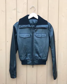 HOLT RENFREW Bomber Leather Jacket