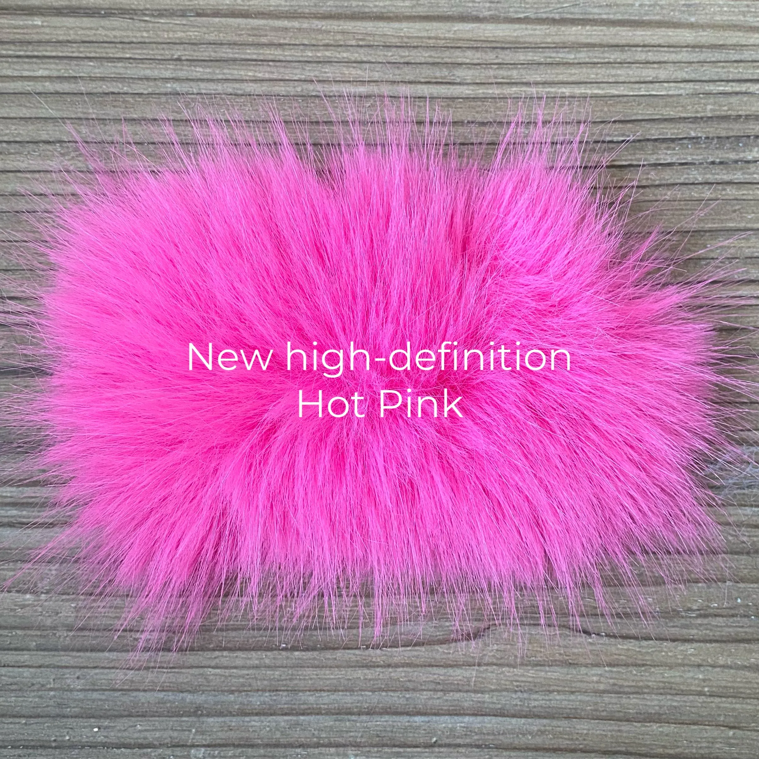 Hot Pink Classic 5 Row Faux Fur Jacket