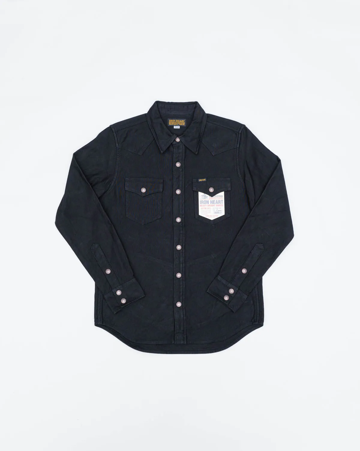 IHSH-331-BLK - 12oz Moleskin CPO Shirt  - Black