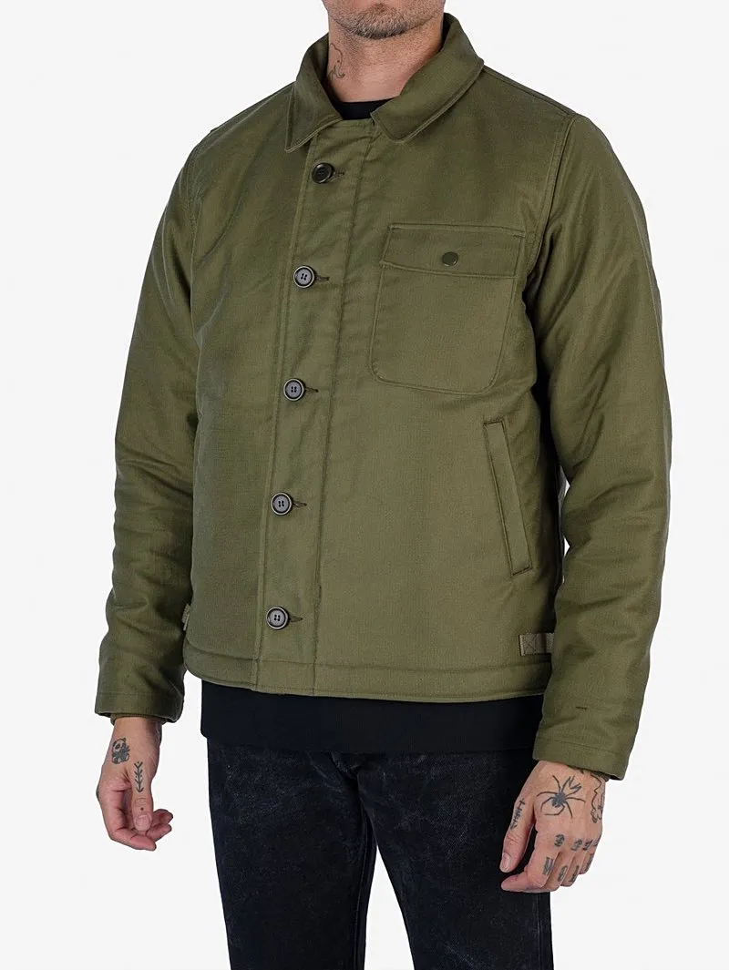 Iron Heart Denim IHM-40 Whipcord A2 Deck Jacket Olive Drab