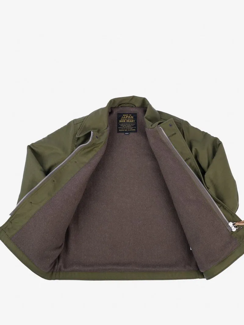 Iron Heart Denim IHM-40 Whipcord A2 Deck Jacket Olive Drab