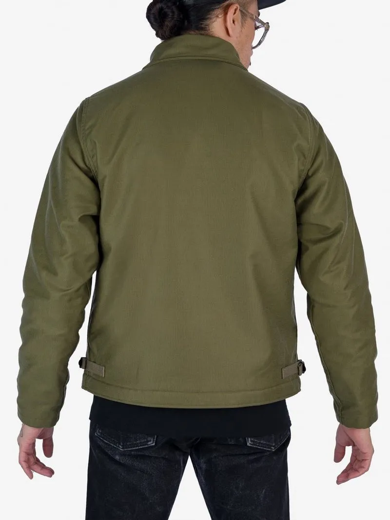 Iron Heart Denim IHM-40 Whipcord A2 Deck Jacket Olive Drab