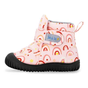 Jan & Jul Toasty-Dry Booties - Pink Rainbow