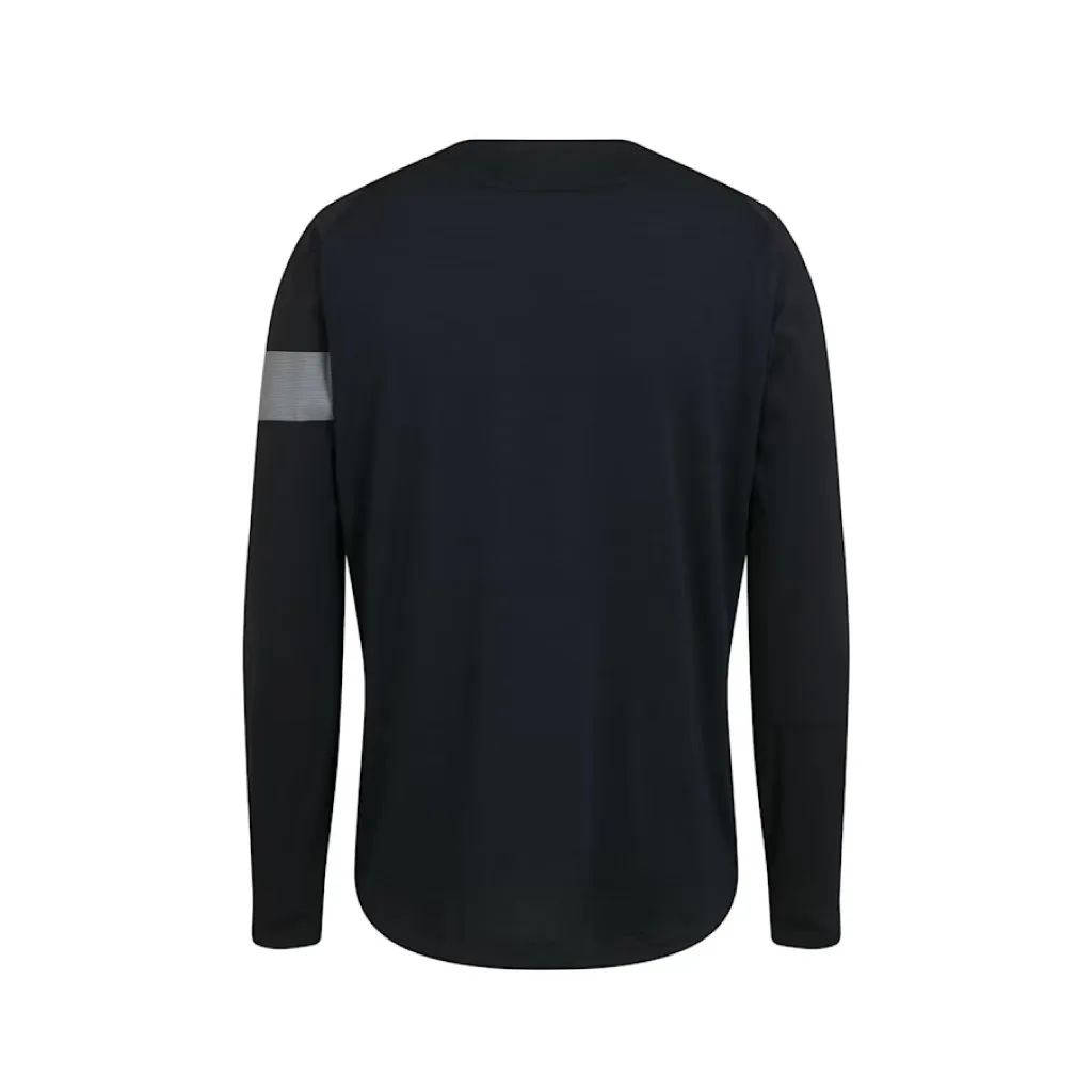 Jersey Rapha Trail  Windblock LS - Black/Light Grey