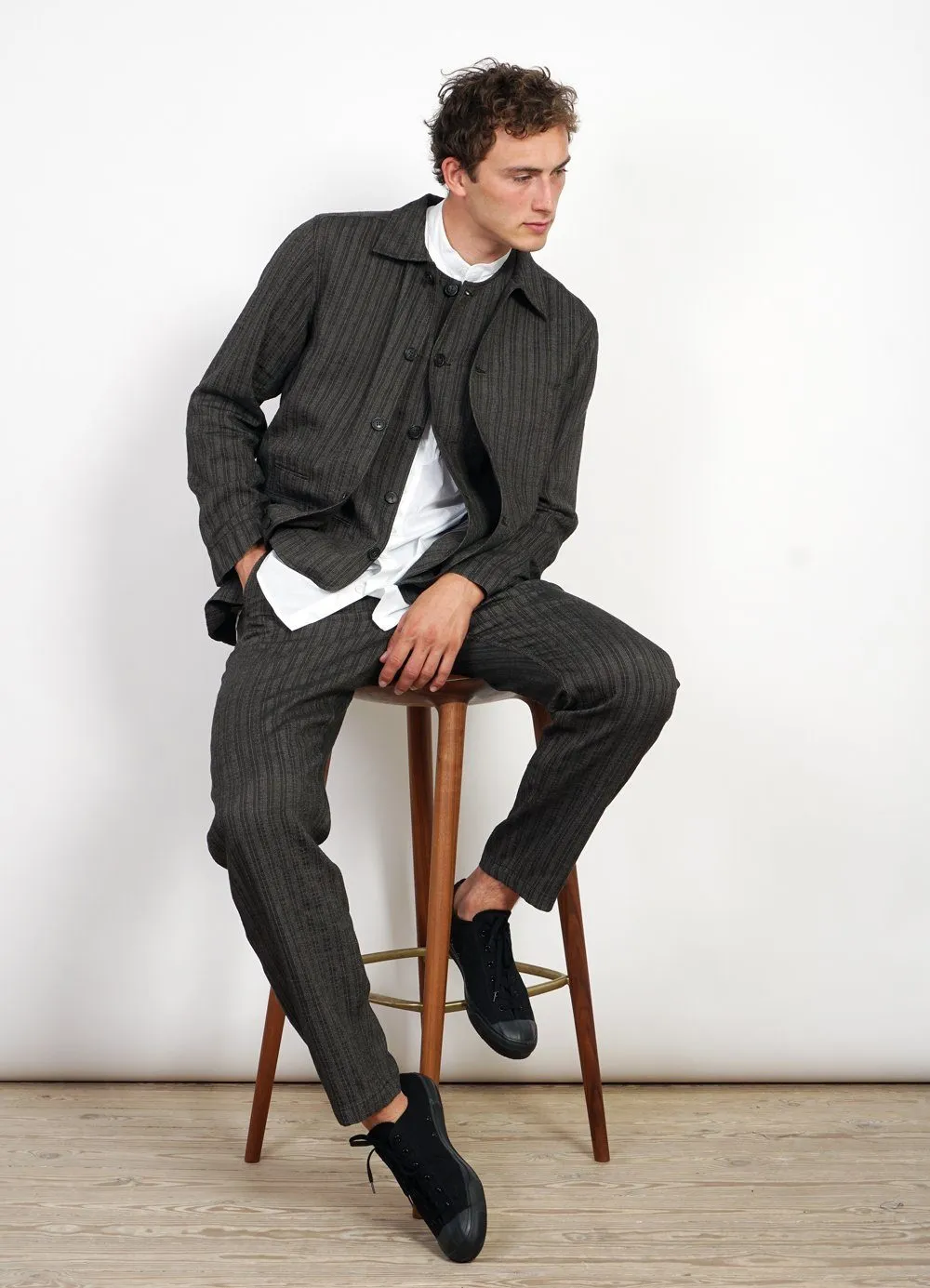 JOHANNES | Casual Blazer Jacket | Taupe Stripes