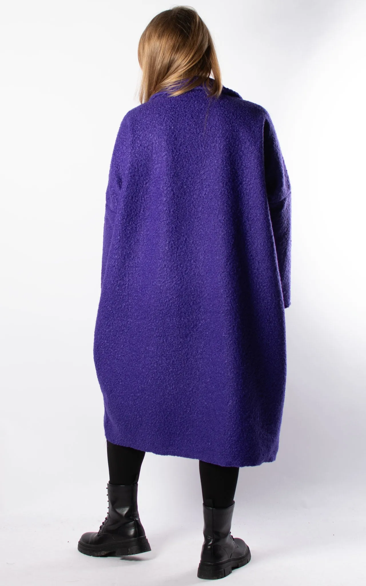 Kerry Boucle Coat | Purple