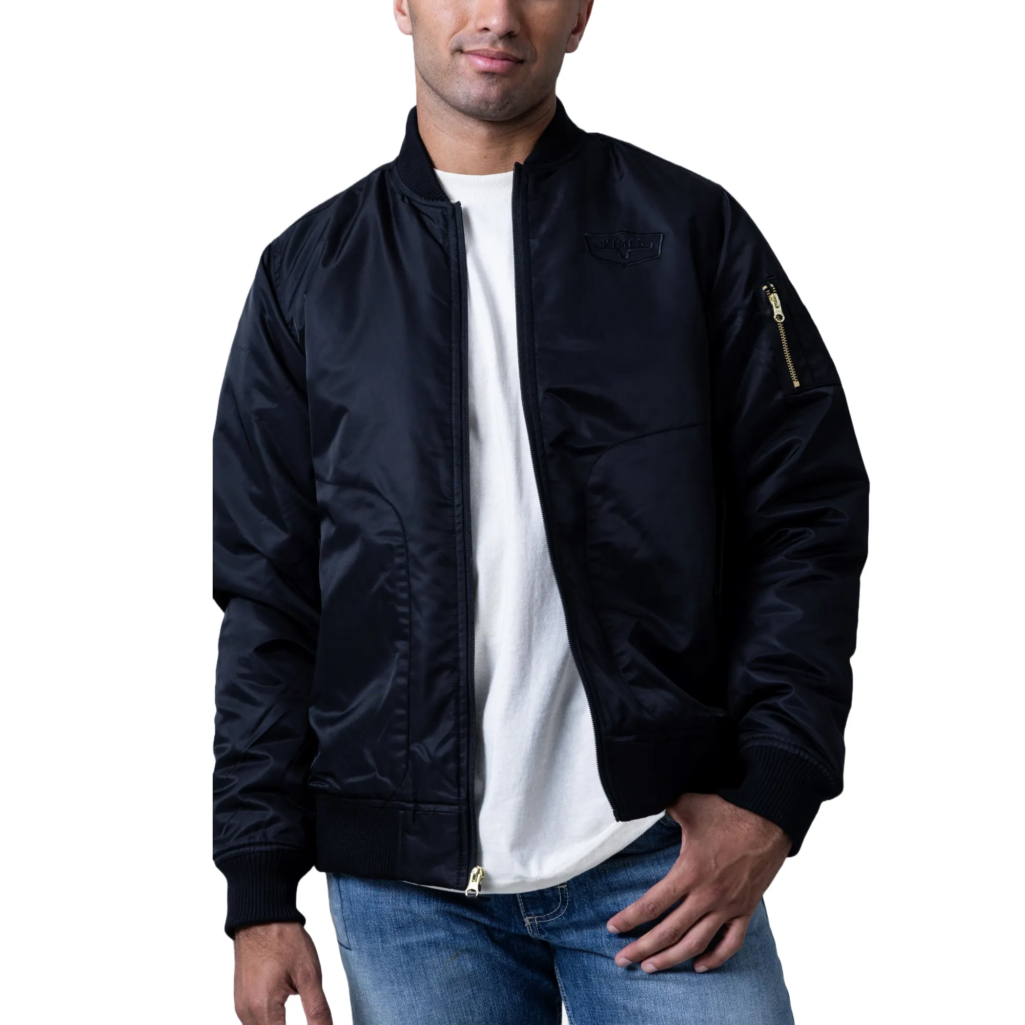 Kimes Ranch Men's Hobbs Black Bomber Jacket MJA0000026