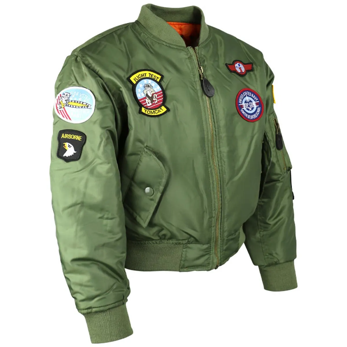 Kombat Kids MA1 Jacket Olive Green