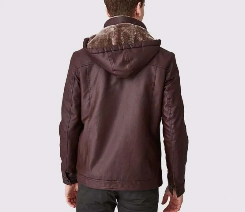 Leather Jackets Fur Hooded Just For You