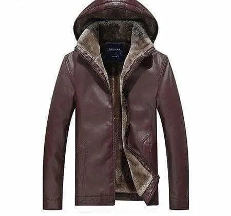 Leather Jackets Fur Hooded Just For You