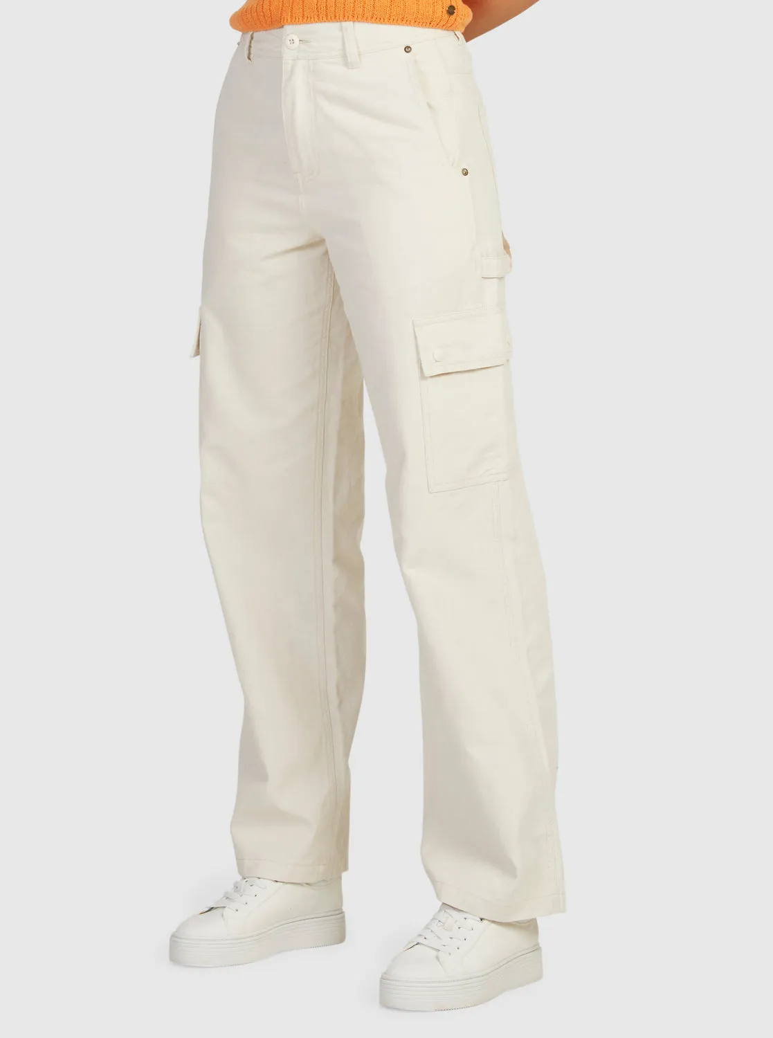 Lefty Cargo Trousers - Natural